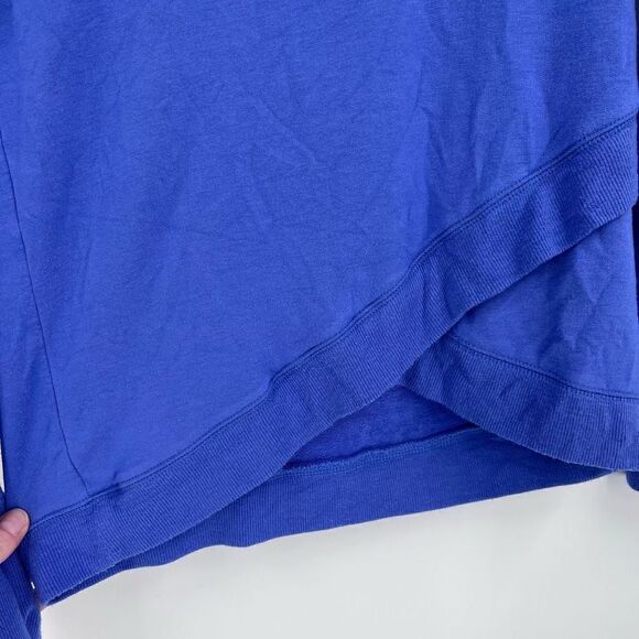 Athleta Blue Purple Faux Wrap Hem Pullover Sweatshirt Size XS - Picture 5 of 10